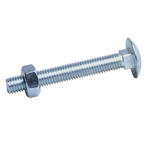 M8 x 180 Mild Steel Coach Bolt & Nut