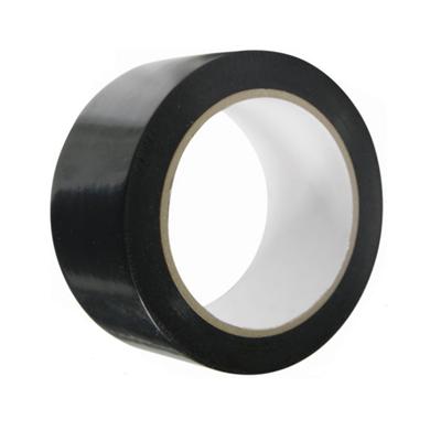 50mm x 33m Black Low Tack F/R PVC Tape