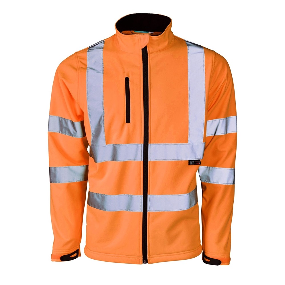Hi Visibility XL Orange Soft Shell Jacket